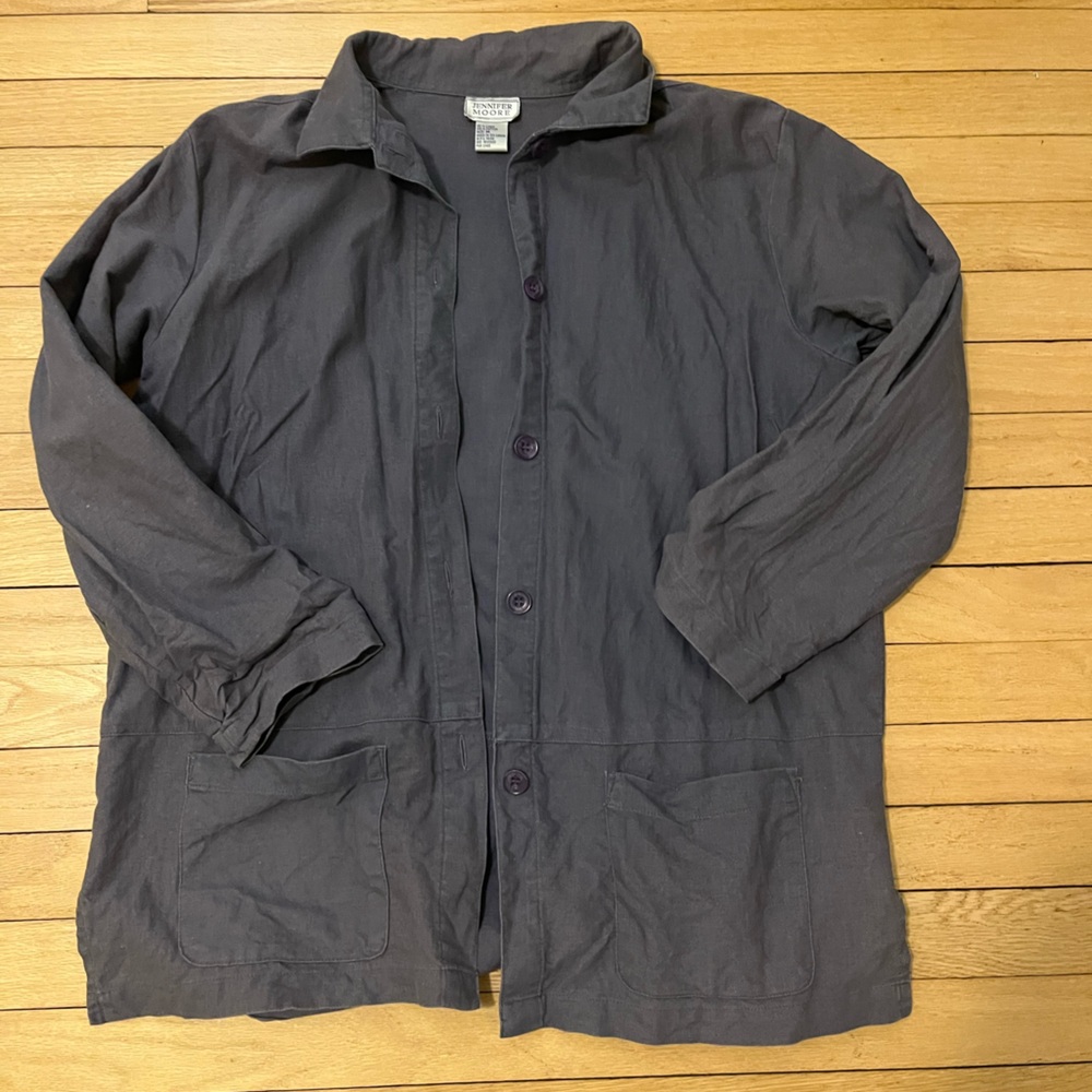 Vintage 90s Linen/cotton blend shacket